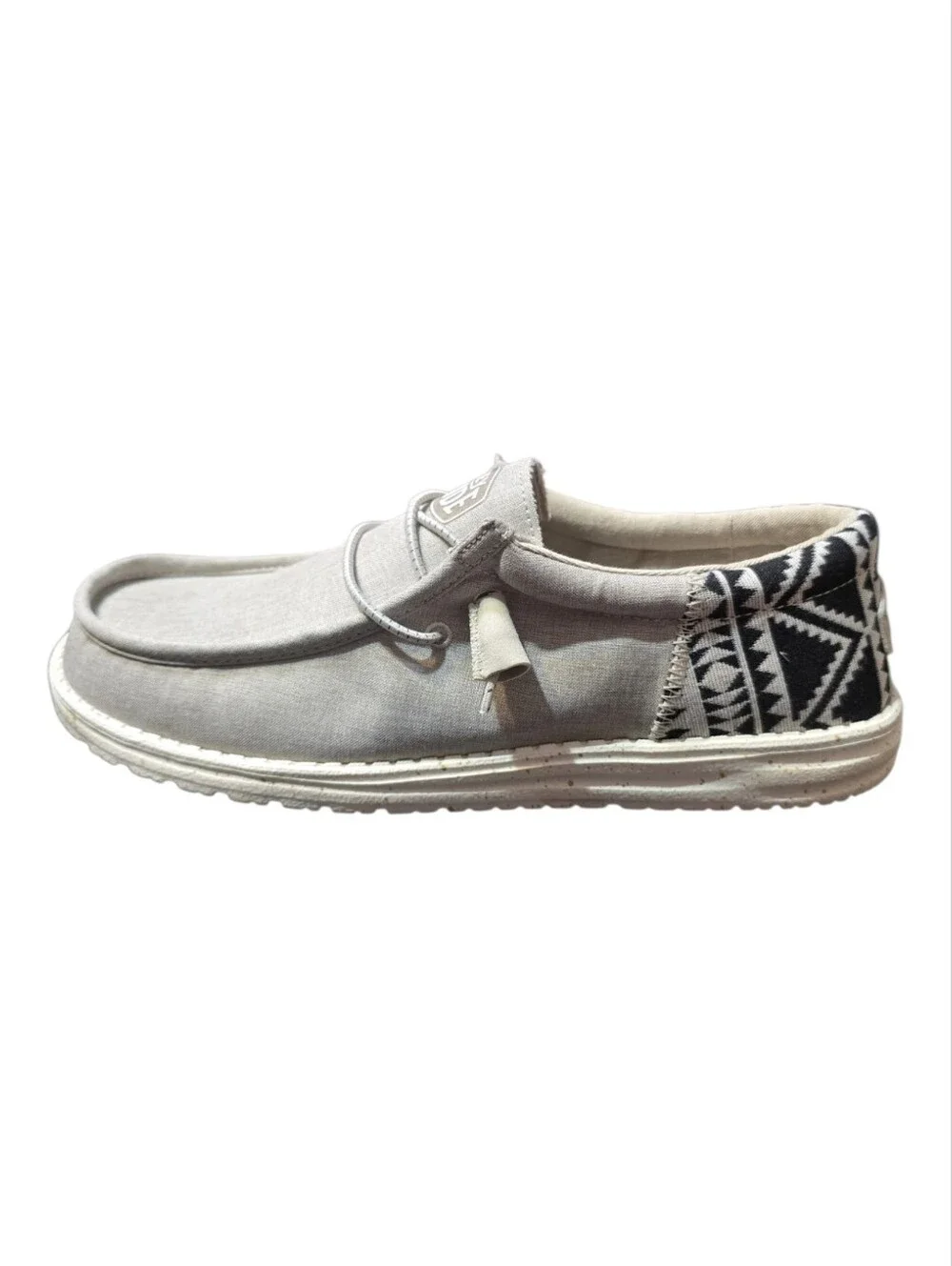 NWT Hey Dude Wally Southwestern Geometric Canvas Loafers Men’s 9 / Women’s 11